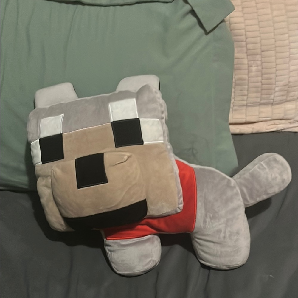 Minecraft Wolf Plush Toy